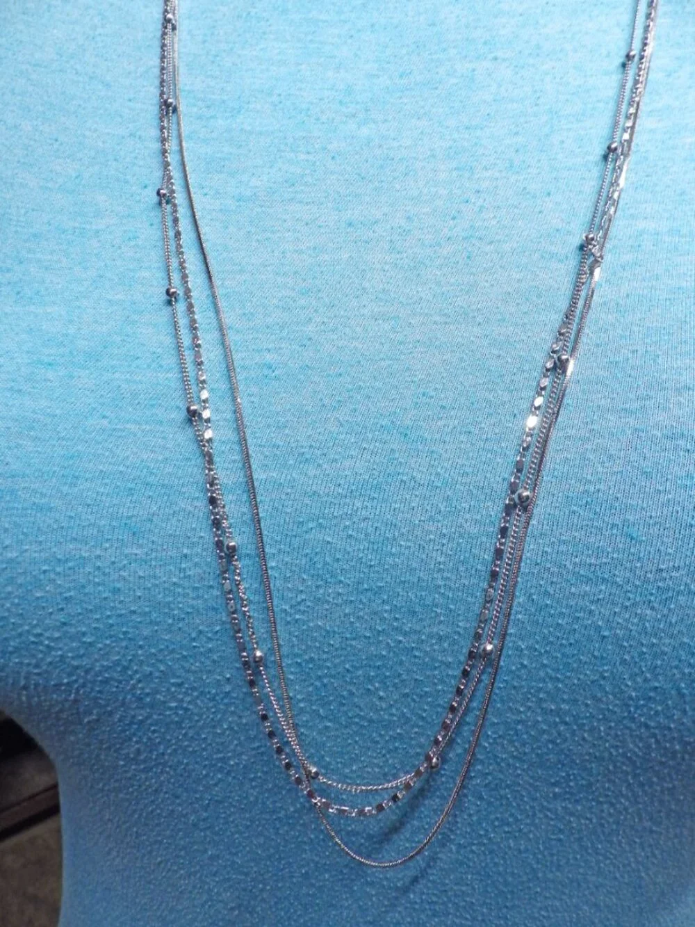 Silver Tone Lot of Necklaces 720G2